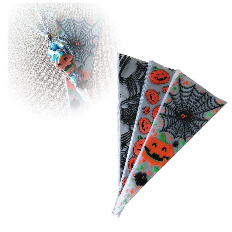 100 шт. Целлофановых конусных пакетов Стильные прозрачные пакеты для конфет для любого торжества