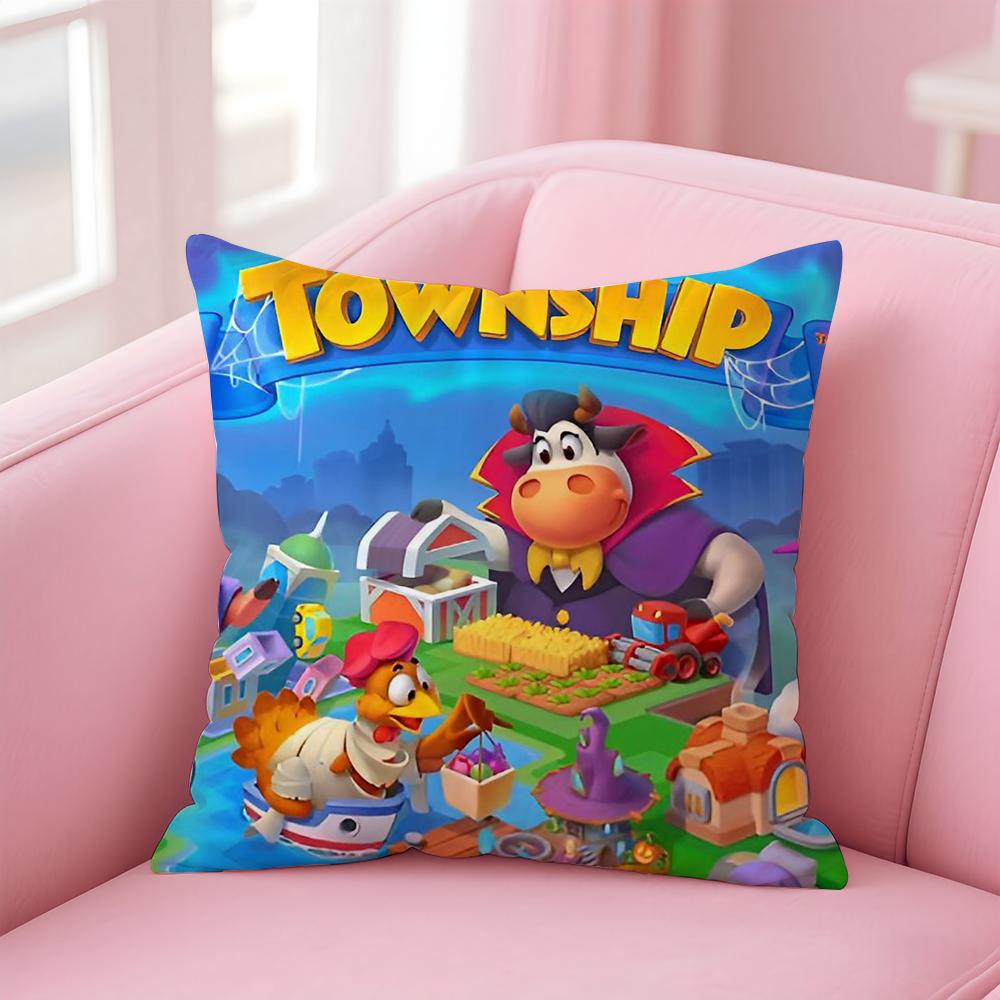 Квайи Игра Аниме T-Township Наволочка Подушка Короткий Плюш Невидимая Молния Комната Диван Наволочка