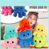 Adorable Double-sided Flip Reversible Octopus Plush Toy For Kids With Soft Texture
