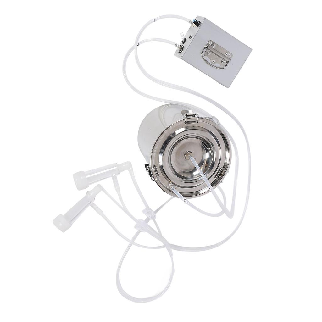 Доильный аппарат для коз 7 л портативный перезаряжаемый регулируемый всасывающий из нержавеющей стали автоматический