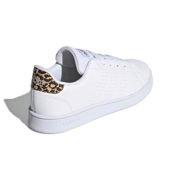 Adidas Neo Advantage Нескользящие Прочные Дышащие Низкие Детские Кеды для Скейтбординга Детские Кеды для Скейтбординга Белый Бежевый FY8875