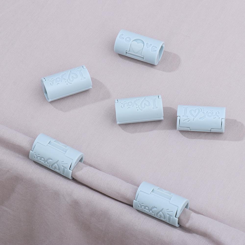 6PCS Household Needle-free Clamp Bed Pegs Quilt Bed Cover Sheet Clips Sheet Holder