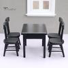 1 Set 1:12 Table Chair Model Miniature Dollhouse Furniture Set Realistic Dining Table And Chair for Dollhouse Playhouse