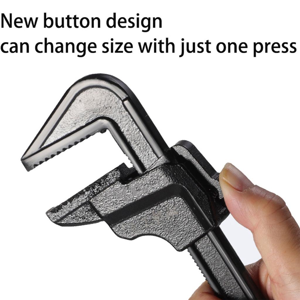 Adjustable Hand Multi-function Spanner Plumbing Wrench F Type Large Opening Manual Tools Spanner F Type Pipe Repair Tools