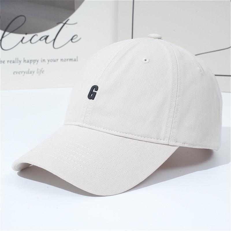 Шляпа Женская Мягкий Верх Буква Бейсболка Универсальная Увеличенная Углубленная Кепка от Солнца Солнцезащитная Кепка