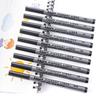 9 шт./набор черных чернильных ручек для рисования/рисования/эскизов, портативные ручки-линеры для офиса