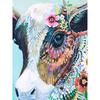 Алмазная вышивка Алмазная картина Вышивка крестом Алмазная незаконченная Алмазная красочная голова коровы