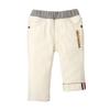 MIKI HOUSE Denim Long Hickory with Simple for Boys and Size Pants, Logo, Design, Girls, Baby, Kids, Children's Clothing, 80cm, White, 10-3205-490