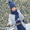 Unisex Wool Hat Scarf Two-piece Set Winter Plus Velvet Thickening Fashion Wild Warm Youth