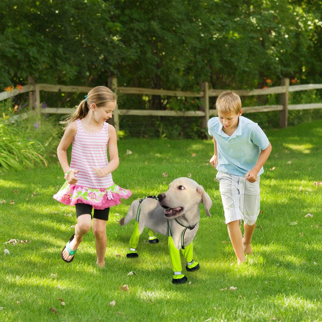 Водонепроницаемая обувь для собак, защитные ботинки для собак с подтяжками, светоотражающие ботинки для собак, регулируемая одежда для маленьких собак и девочек