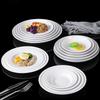 Несколько размеров Основная обеденная тарелка Экологичная Имитация фарфора Пикник Фрукты Закуски Десертные тарелки Тарелки для костей Кухонная посуда