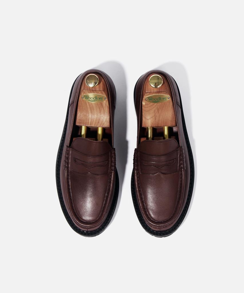 Custommood Richard Cowhide Penny Loafers (Vintage Oil Brown)
