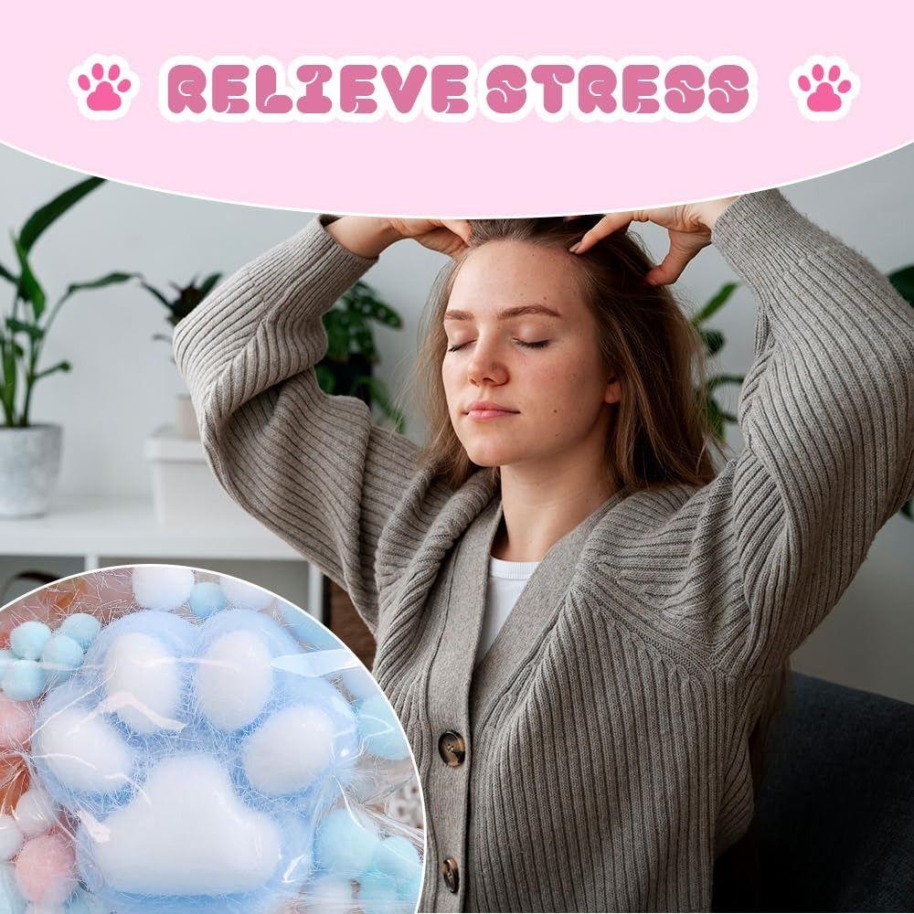 Сжимаемая игрушка, расслабляющая, щипающая, кошачья лапка, мягкая, расслабляющая игрушка, забавный подарок, сжимаемая, кошачья лапка, игрушка