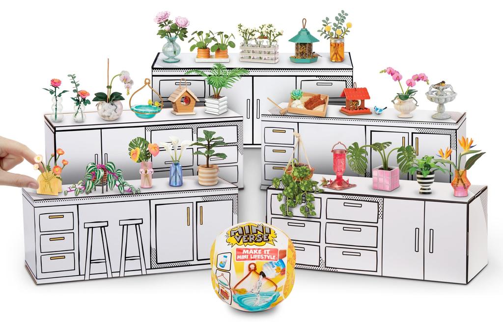 Коллекционные предметы MGA's Miniverse Make It Mini Lifestyle Home Series 1, Таинственная упаковка-сюрприз, Поделки своими руками, Игра со смолой, Предметы-реплики, Мини