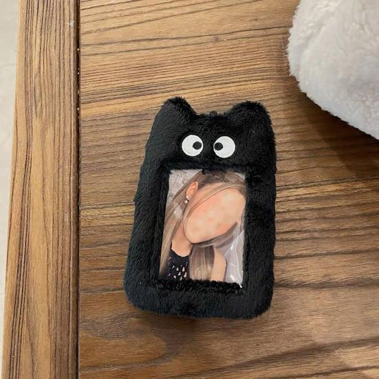 Мультяшный плюшевый держатель для карточек, брелок с нечеткими милыми животными, Kpop Idol, фотофотокарточка, карта для хранения еды, чехол для дисплея, чехол для девочек, студентов, подарок на день рождения