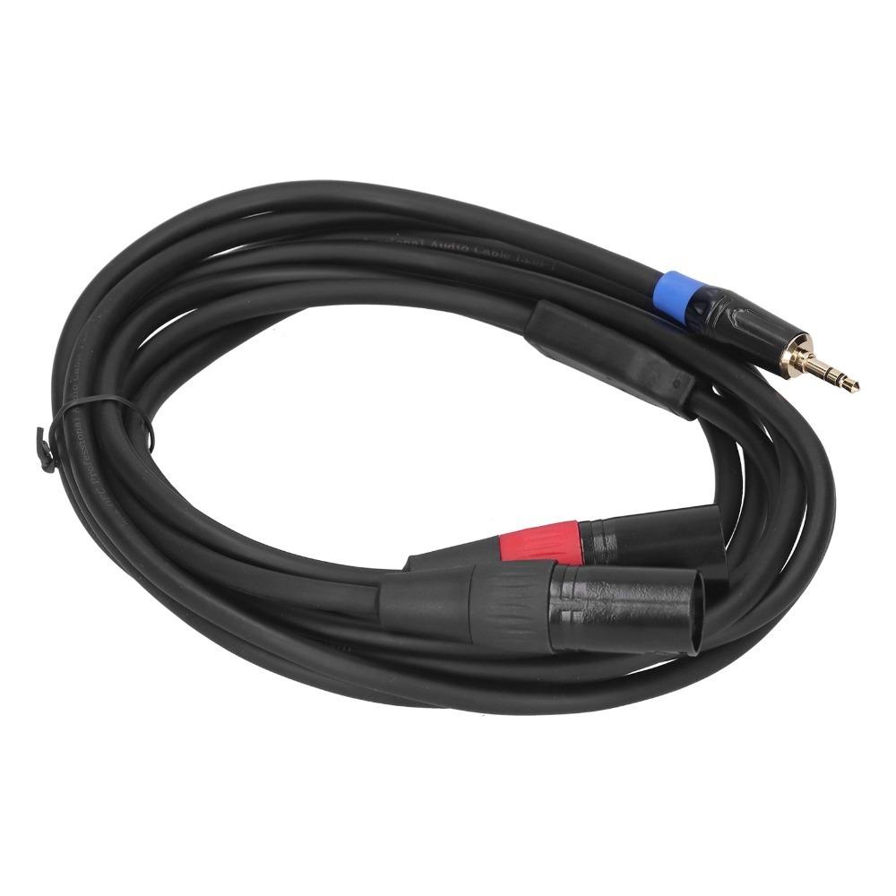 3.5mm Stereo Male 3.5mm Male To Dual 2 XLR Male Plug Male To Dual XLR Connector  Audio Equipment