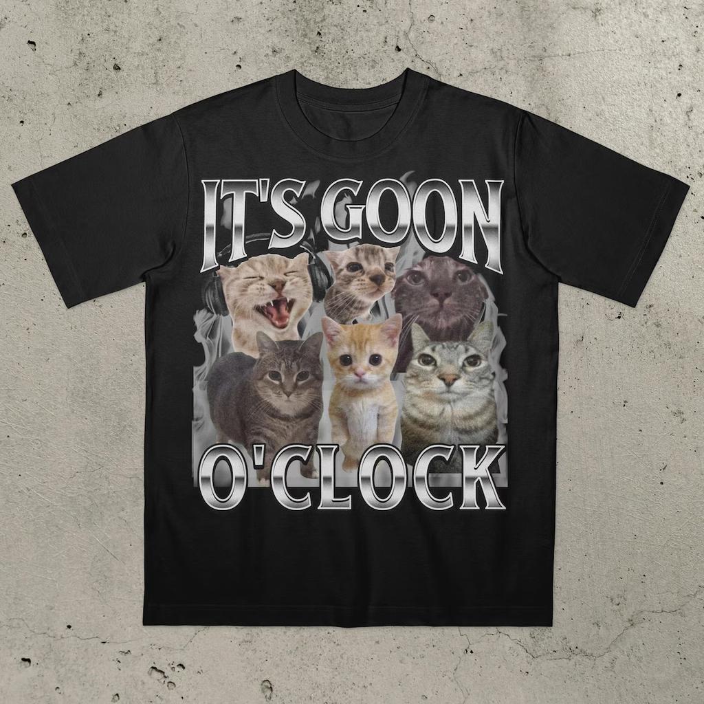 ts Goon OClock Cat Shirt Funny Cat Shirt Ironic Cat Shirt Gen Z Shirt Gooning Shirt Goon Shirt Never Goon Shirt