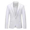 2024 Men's Large Size Solid Color Casual Jacket Suit for Spring and Autumn