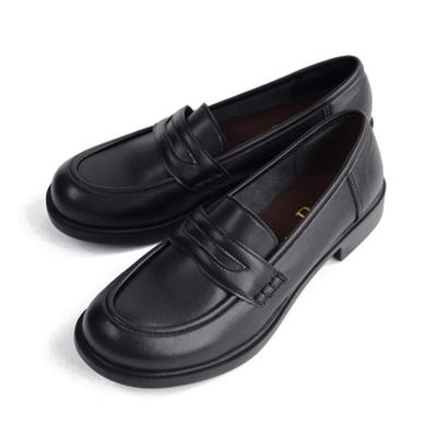 [Yasashii Shoe Studio Belle & Sofa] Лоферы с монетами A6407 (22,5 см, черный)