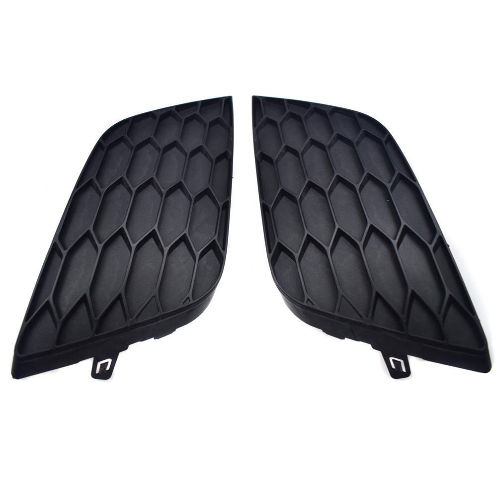 Pair Black Front Bumper Fog Light Cover Grill Insert For Nissan Sentra 2016-2019