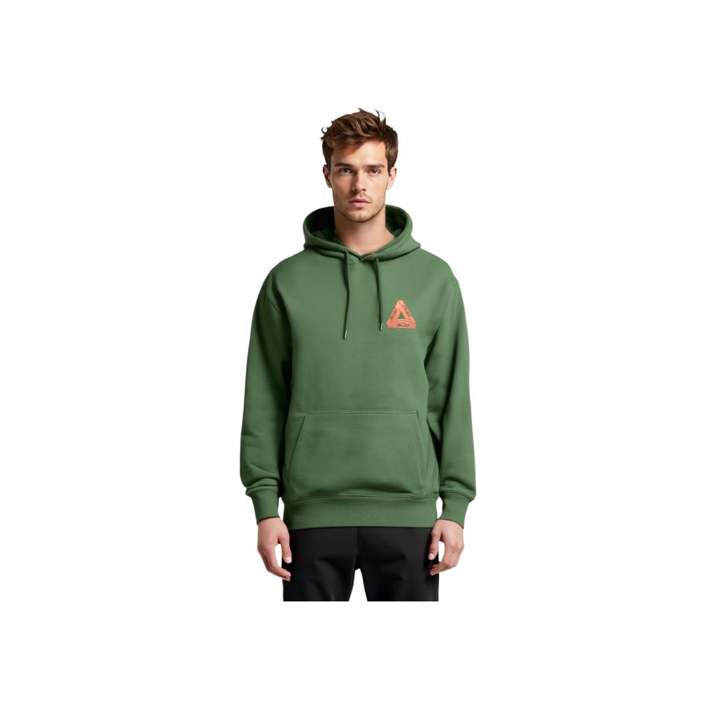 Palace Толстовка с капюшоном Ss22 Fallen City с зеленым логотипом и принтом для мужчин P21HD064