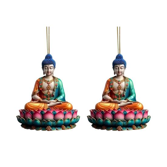 2D Акриловое украшение Иисус Христос Подвесной декор на зеркало заднего вида автомобиля Религиозный подарок для христиан Ретро Аксессуары для веры