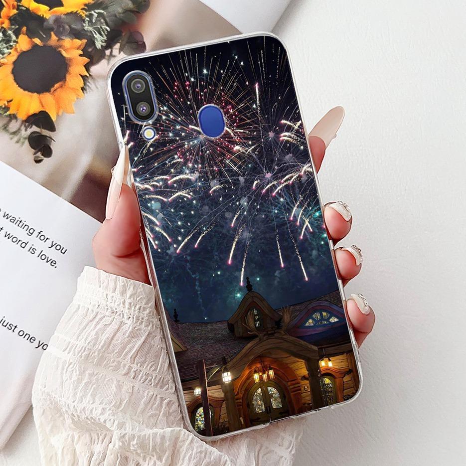 Для Samsung Galaxy M10 M20 M30 Чехол Новая Мода Расписная Крышка Прозрачный Силиконовый Мягкий Тонкий Чехол для Телефона Для Samsung M10 M20 M30 Fundas