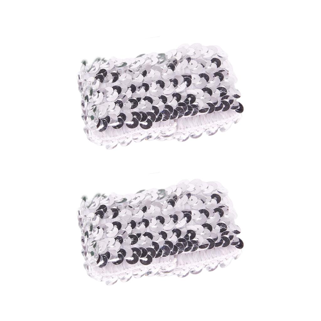 Popular Fingerless Cuffs Sequined Oversleeves Elastic Arm Sleeves Wrist Cuffs Cover for Dancing Event Dressingup