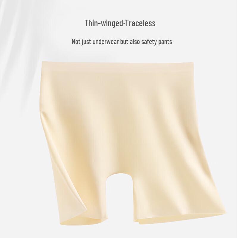 Yuzhaolin Seamless Ice Silk Anti-Chafe Safety Shorts (2-Pack)