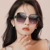 1 Новые Стильные Солнцезащитные очки в стиле Инс Квадратная оправа Женский Модный стиль Анти-УФ Градиентные линзы Солнцезащитные очки