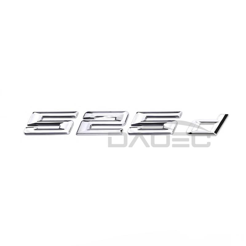 TRE22 Car 3D ABS Trunk Letters Logo Badge Emblem Decal Sticker For BMW 5 Series 520d 525d 528d 530d 535d 540d E39 E60 E61 F10 F11 G30
