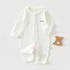 Summer Baby Long-Sleeve Cotton Romper - Lightweight Wrap-Around Air Conditioning Suit