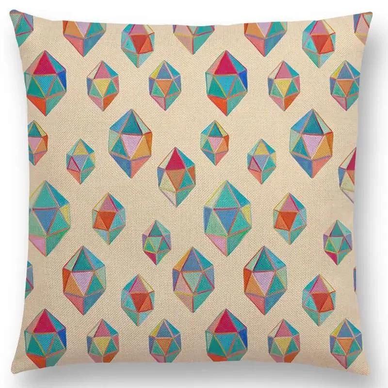 Новый Милый Рождественский Подарок Фрукты Тыква Мороженое Интересное Искусство Красочный Декоративный Узор Наволочка Подушка для Дивана