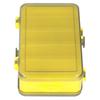 Коробка для рыболовных приманок Реверсивный кейс для приманок Двусторонняя пластиковая коробка-органайзер для хранения наживки Желтый