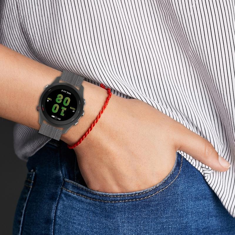 18mm Woven Nylon Band Strap for vivomove 3S, vivoactive 4S, Captain Marvel for Smart Watch Bracelet Wristband