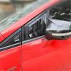 Дефлекторы на передние треугольные окна Honda Civic 2011-2015, Декор в стиле Mustang из углеродного волокна