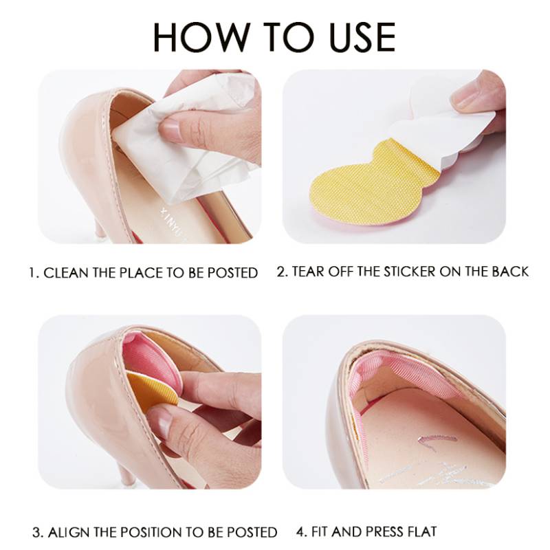Women Insoles for Shoes High Heel Pad Adjust Size Adhesive Heels Pads Liner Grips Protector Sticker Pain Relief Foot Care Insert