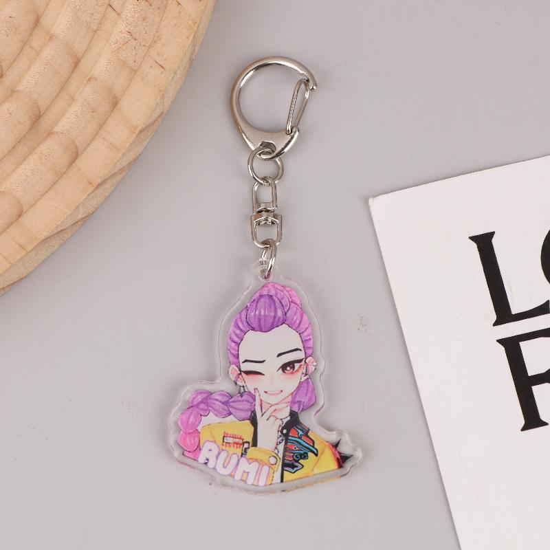 Kpop Охотники на демонов Huntrix Saja Boys Брелки для аксессуаров Ювелирные изделия Руми Зои Джину Мира Продал душу Брелки Подарки для фанатов