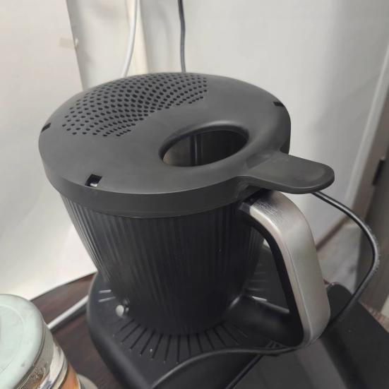 Фильтр-крышка для слива для Thermomix TM7 Практичное приспособление для слива и насадка-сито с портом для добавления ингредиентов для кухонного аксессуара