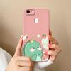 For Oppo F5 F15 F7 F9 F11 F21 F17 F19 Pro Plus Phone Case Cute Anime Dinosaur Pattern Soft Slim Silicone Camera Protection Cover For Oppo Bumper Shell