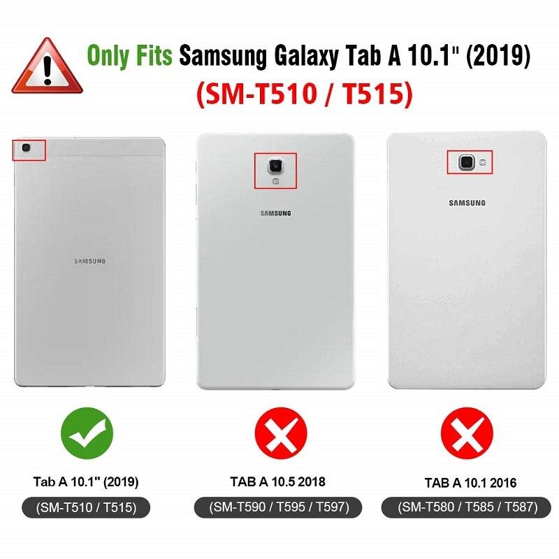 Для Samsung Galaxy Tab A 10,1 A8 10,5 2021 чехол из искусственной кожи с магнитной откидной крышкой для Samsung Tab A7 10,4 SM-T510 SM-T515 T500 T505