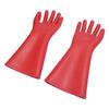 2 Pcs Electrical Insulated Gloves Red Rubber 12kv High Voltage Resistant Anti Cutting Piercing Elect
