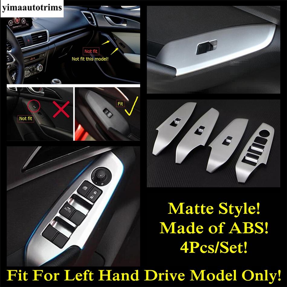 Window Lift Handle Bowl Dashboard Air AC Vent Gear Shift Cover Trim ABS Carbon Fiber / Matte Accessories For Mazda 3 2017 2018
