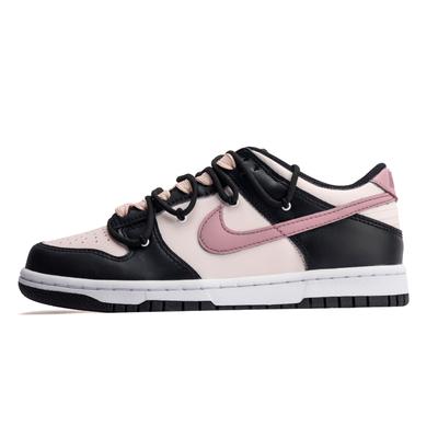 Кроссовки Dunk Low top Skateboard Shoes GS Черно-розовые CW1590-100(Команда44-)