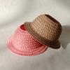 For Sitting Party Labubu Hat Open Top Straw Hat Woven Hat Labubu Party Clothing Accessories Countryside Style Labubu Outfit