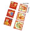 6pcs Traditional Red Envelopes Cartoon Money Bags Cash Gift Package  New Year Celebration