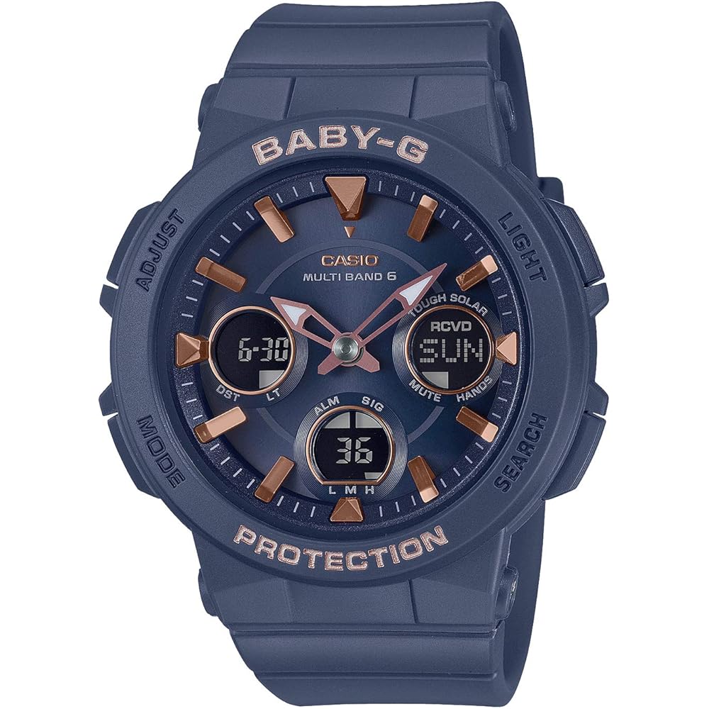 Casio Baby-G Часы с солнечной батареей и радиосинхронизацией BGA-2510-2AJF Женские Синий цвет