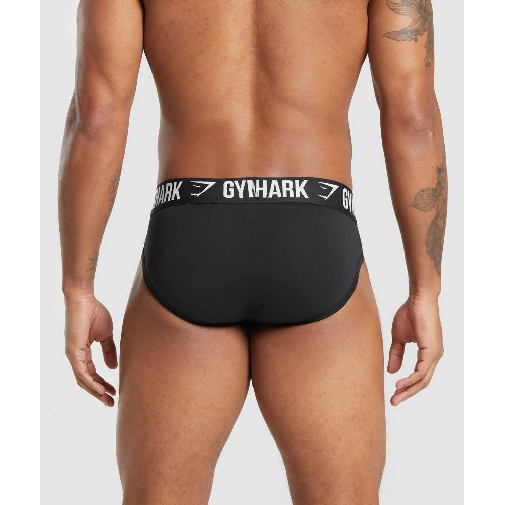 Gymshark Бриф 3pk Черный A5a3y Bccn