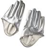 PU Leather Half-palm Gloves Fingerless Patent Leather Gloves Personality Five Finger Mittens  Women