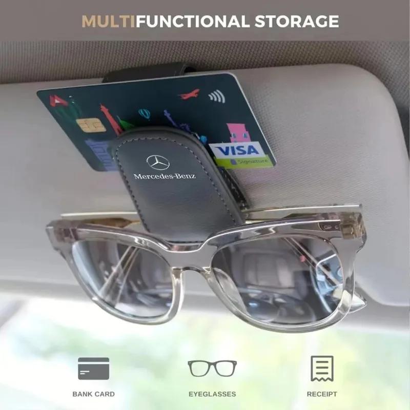 Car Eyeglass Holder Glasses Storage Clip For Mercedes Benz C Class C240 C250 C260 C280 C300 C320 Auto Sunglasses Accessories HJ1